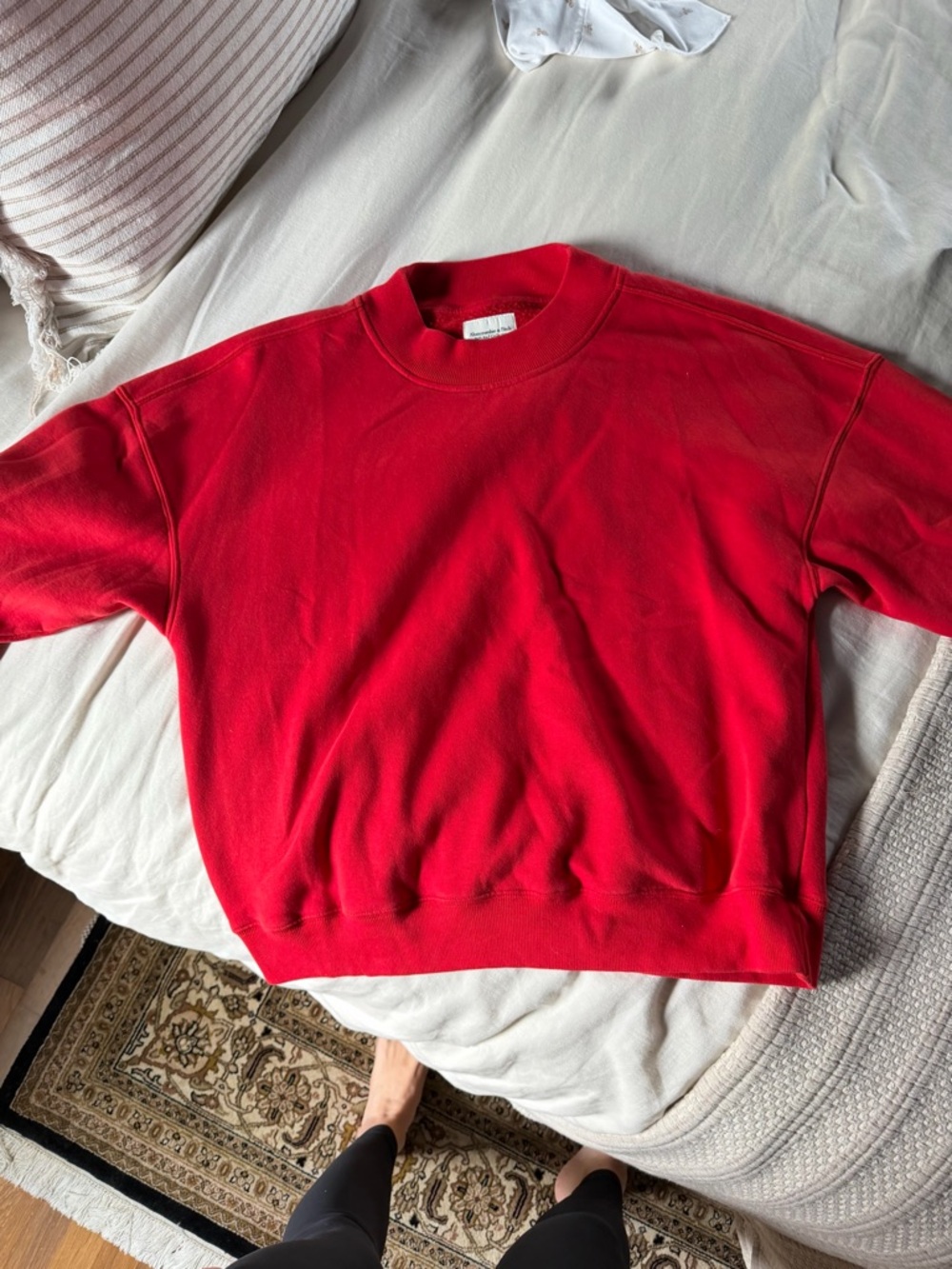 Abercrombie & Fitch Vibrant Red Pullover Sweatshirt